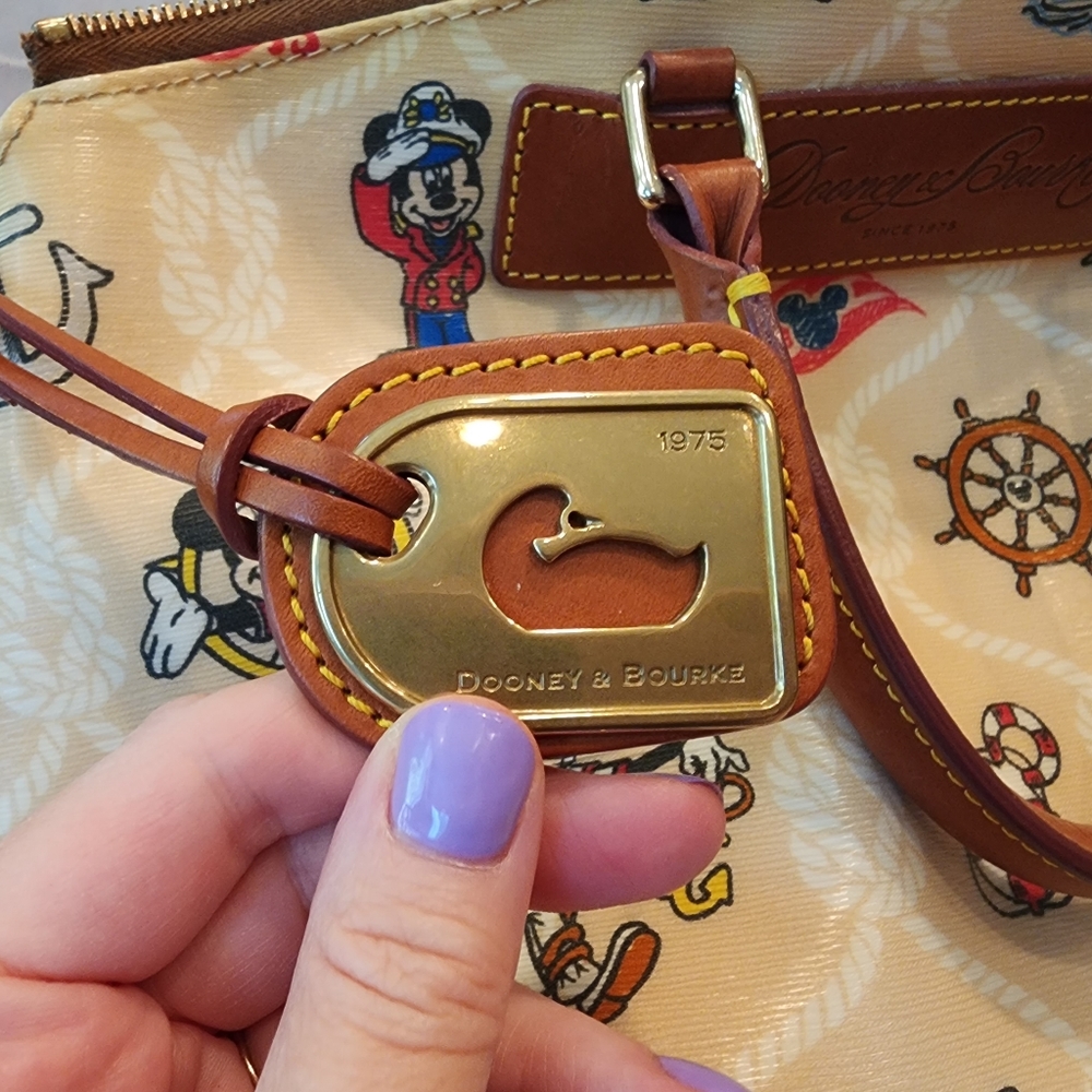 2011 Dooney & Bourke satchel, Inaugural Voyages design for the Disney Dream - Picture 9 of 9